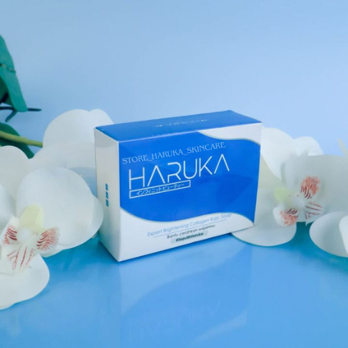 Haruka Brightening Skincare Pembersih Flek Hitam Wajah Kusam Pria Wanita Sabun Jerawat Pencerah