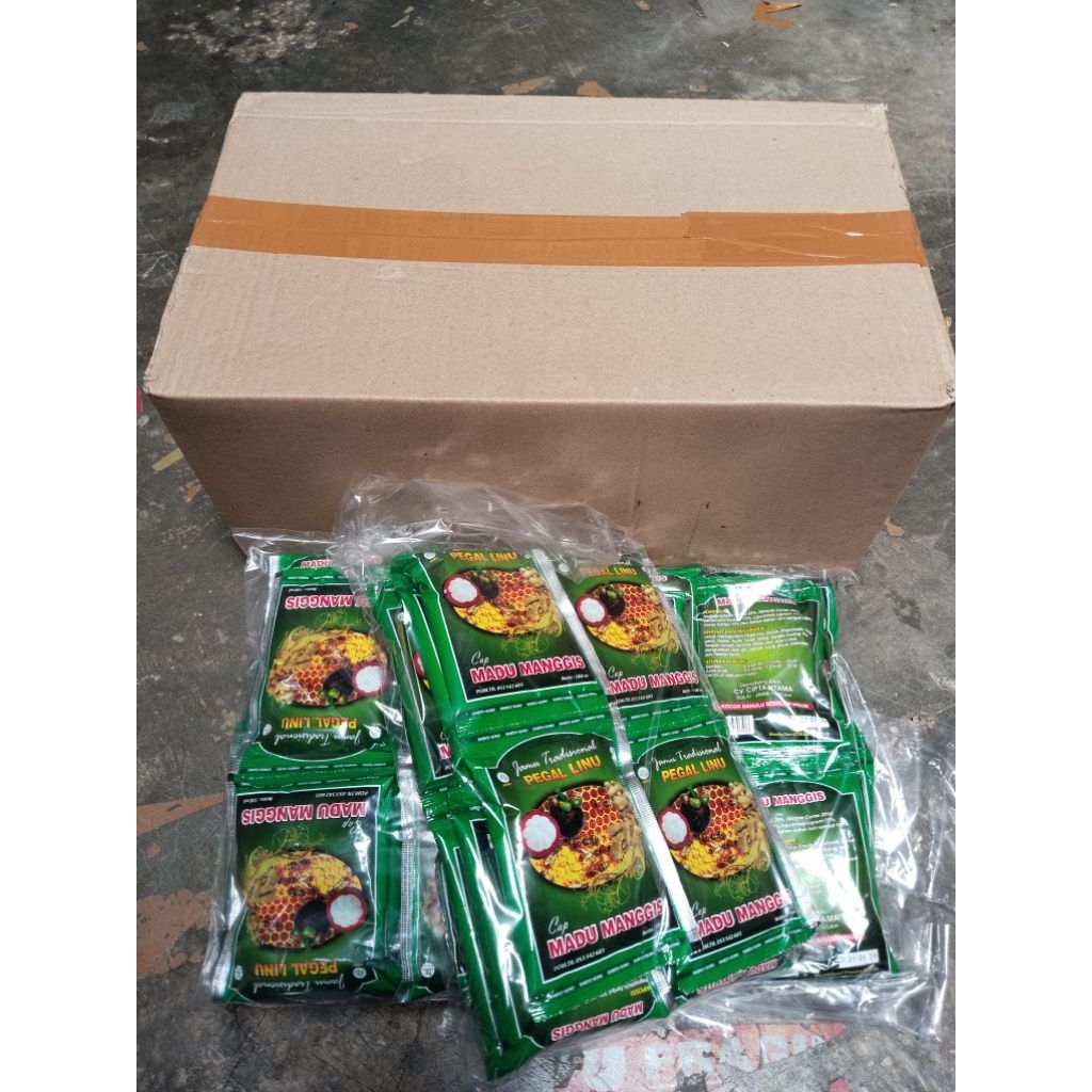 1 KARTON MADU CAP MANGGIS ( 120 SACHET)