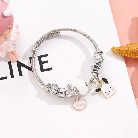 SAKHA- 1 PCS GELANG TINTANIUM SANRIO PANDORA | GELANG TINTANIUM DEWASA ANAK ANAK PANDORA