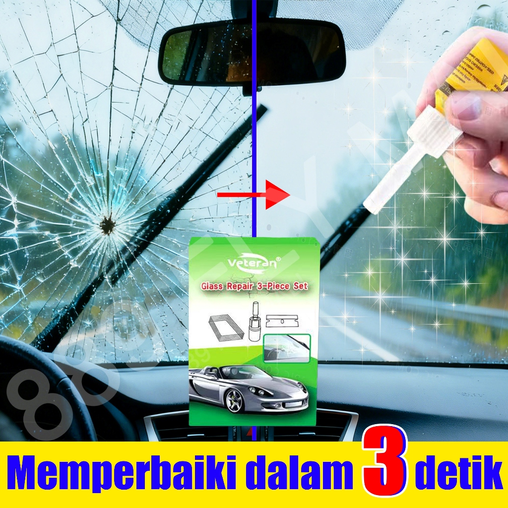 lem kaca retak lem kaca super kuat lem kaca mobil retak tanpa bekas glass repair kit penghilang reta