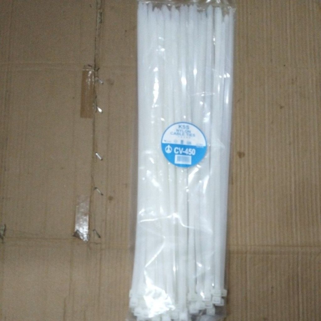 kabel ties CV 450 x 7.6 putih kss