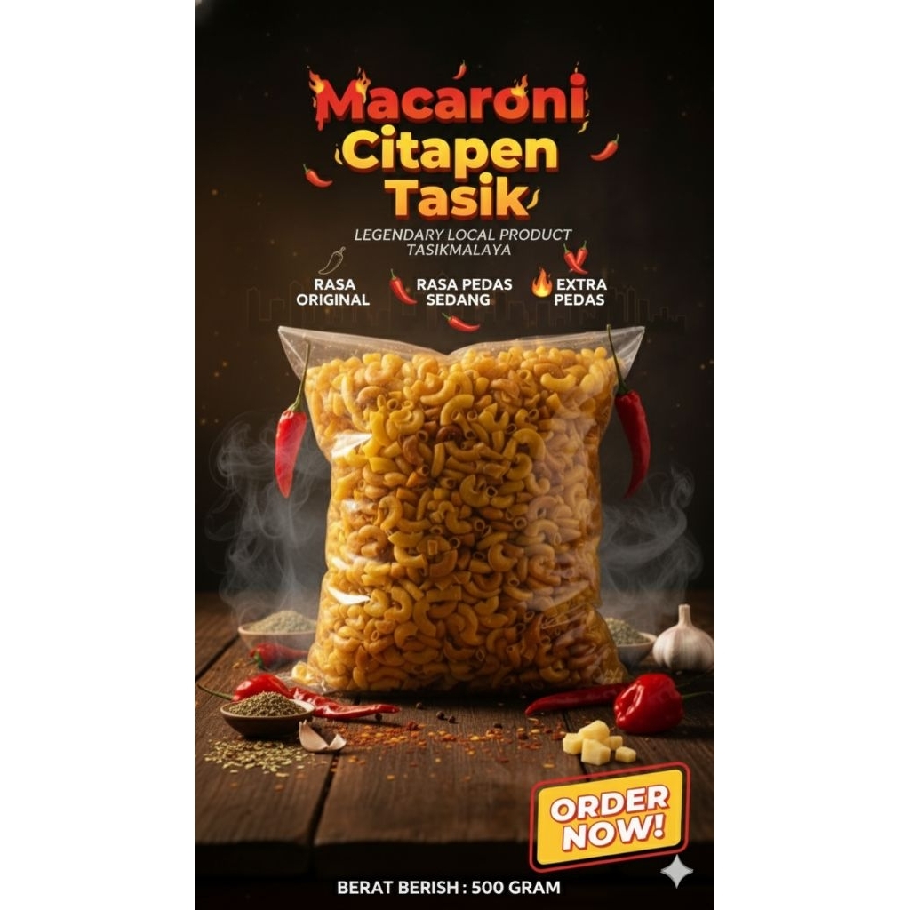 Makaroni CITAPEN Mang Ade 1/2KG Asli Tasik