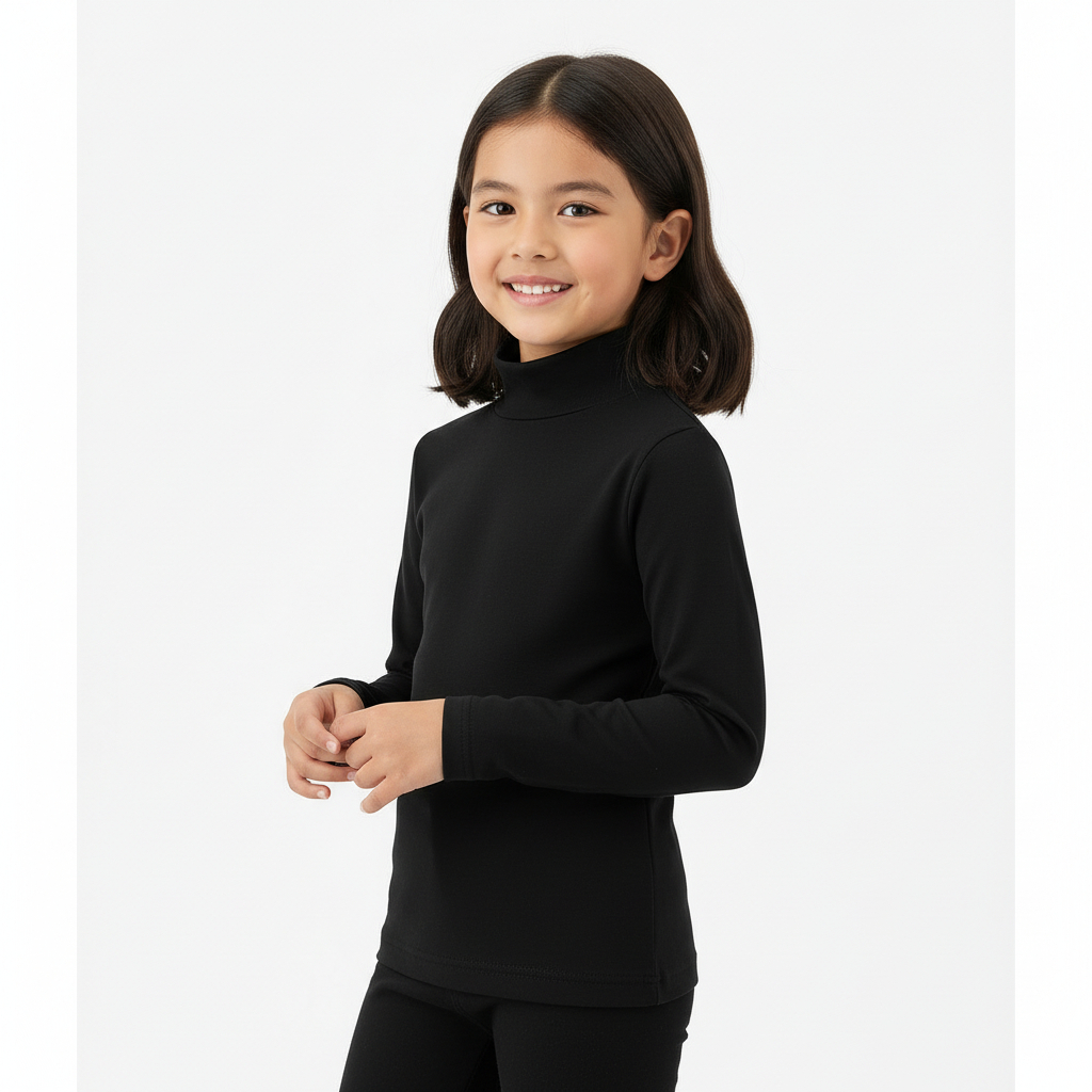 Manset Anak Lengan Panjang • Kaos Dalam Anak Cewek 3–9 Tahun • Bahan Adem Lentur