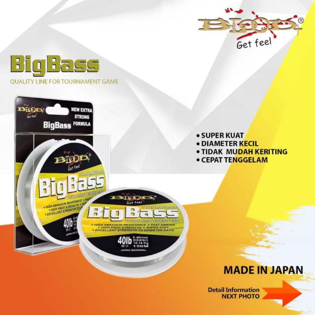 Senar Pancing Blood Big Bass 150m
