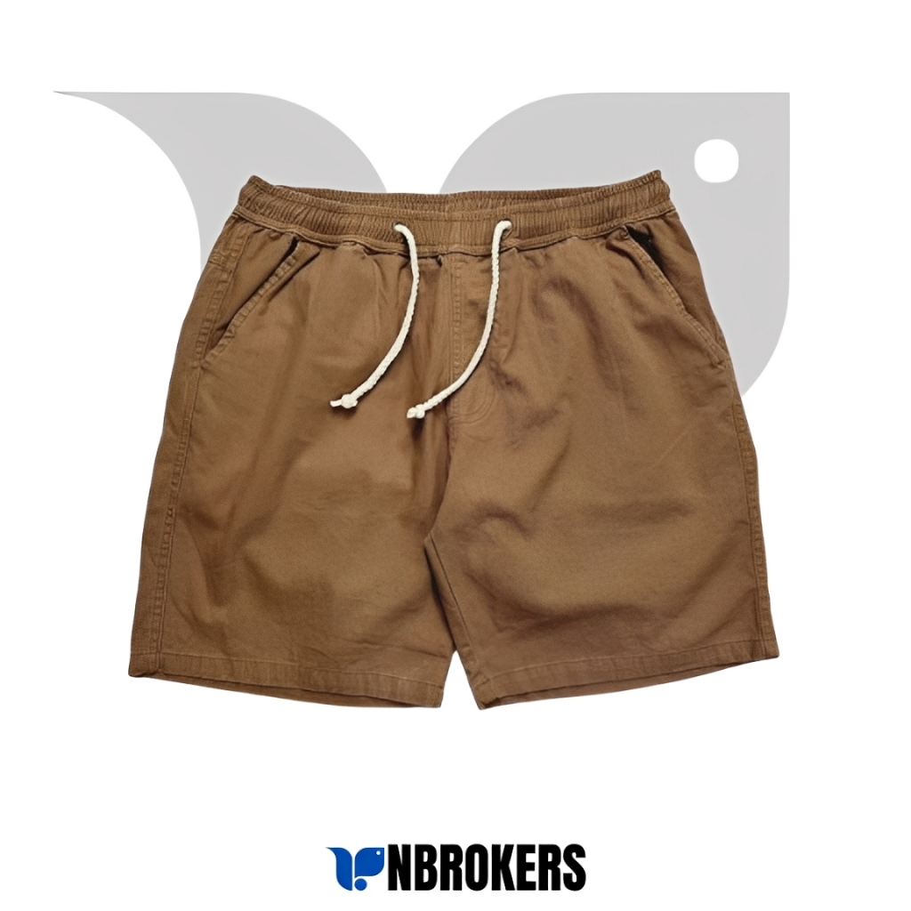 Celana Pendek Pria Chino Pants Drawstring Unisex Katun