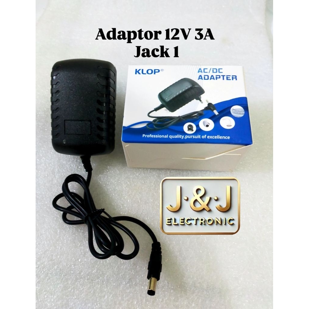 ADAPTOR 12V 3A JACK 1 , ADAPTOR SWITCHING POWER SUPPLY 12V 3A JACK 1