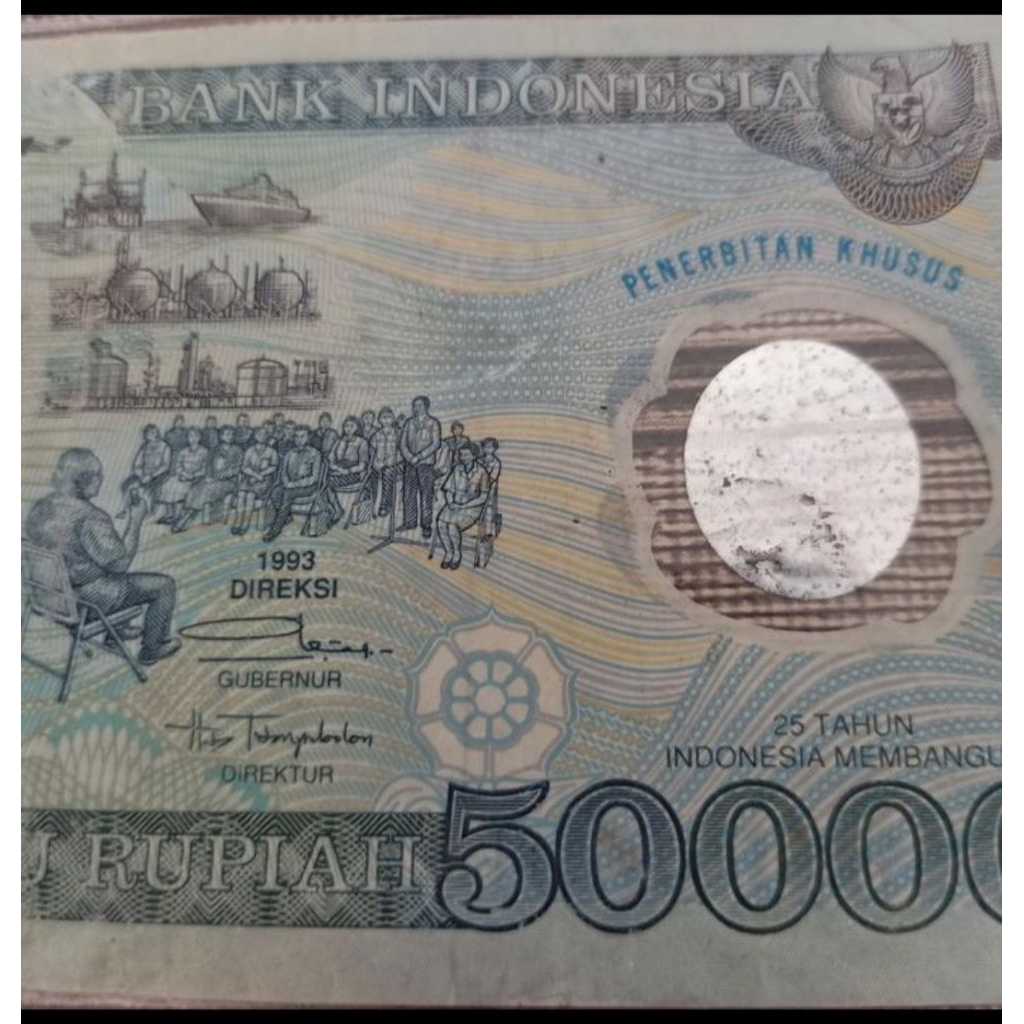 Uang kertas Rp 50.000 th 1992 seri Soeharto