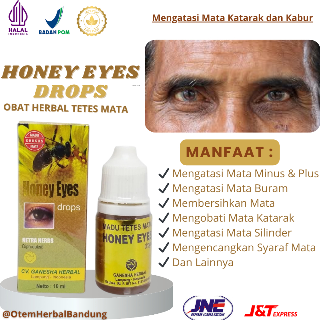 Obat Herbal Mata Honey Eyes Mengatasi Mata Katarak dan Kabur