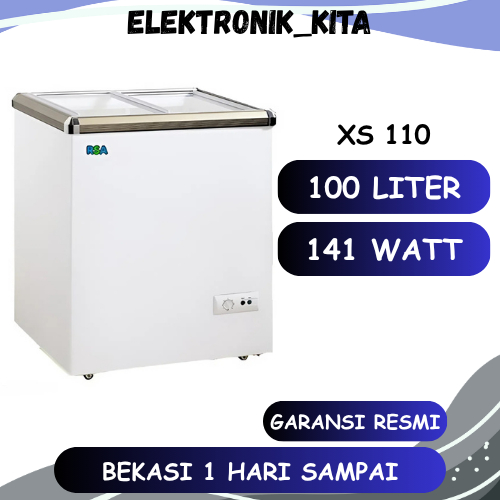RSA CHEST FREEZER 100 LITER XS 110 XS110 XS-110 FREEZER BOX GARANSI RESMI BEKASI