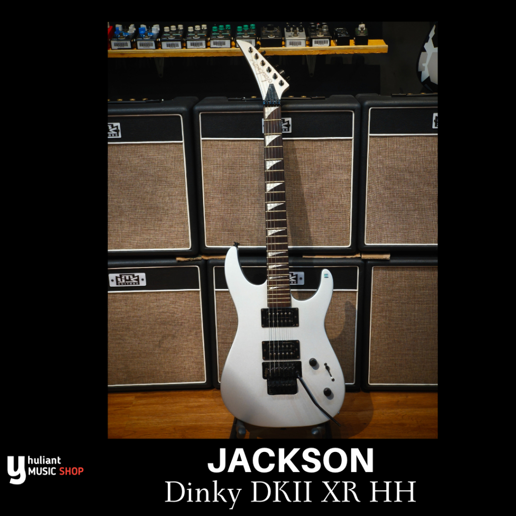 Jackson Dinky DK2 XR HH Silver Original Made in indonesia Second Good