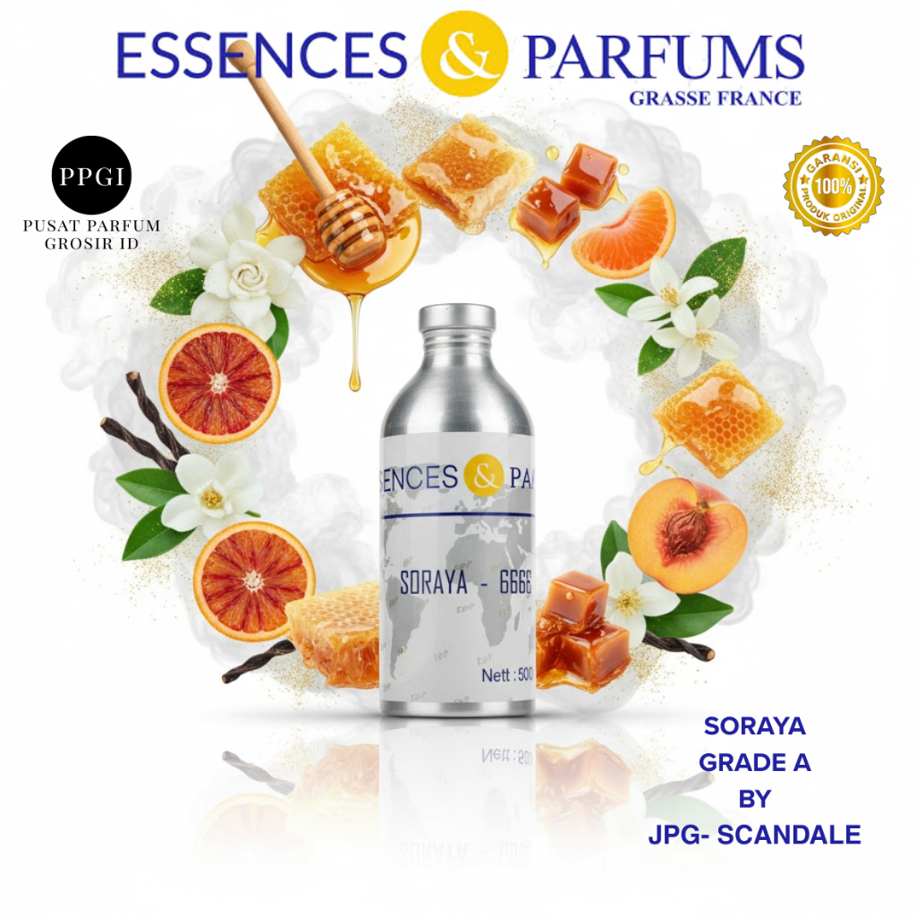BIBIT PARFUM SORAYA INSPIRED BY SKANDAL J.P.G. GRADE A - BY ESSENCES & PARFUMS 100% MURNI