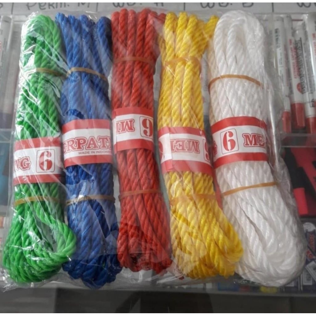 TAMBANG PLASTIK 6MM 4MTR/TALI TAMBANG PLASTIK