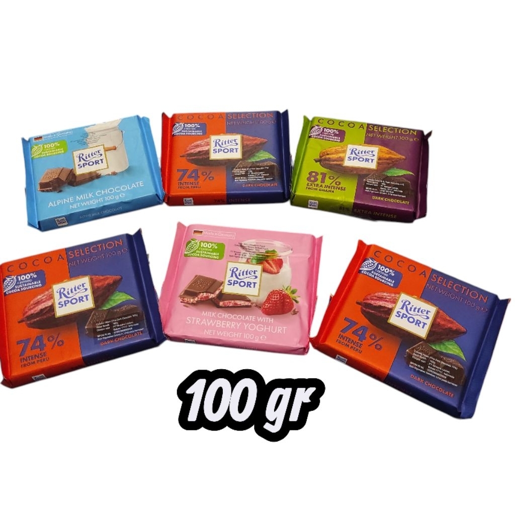 ritter sport coklat 100gr