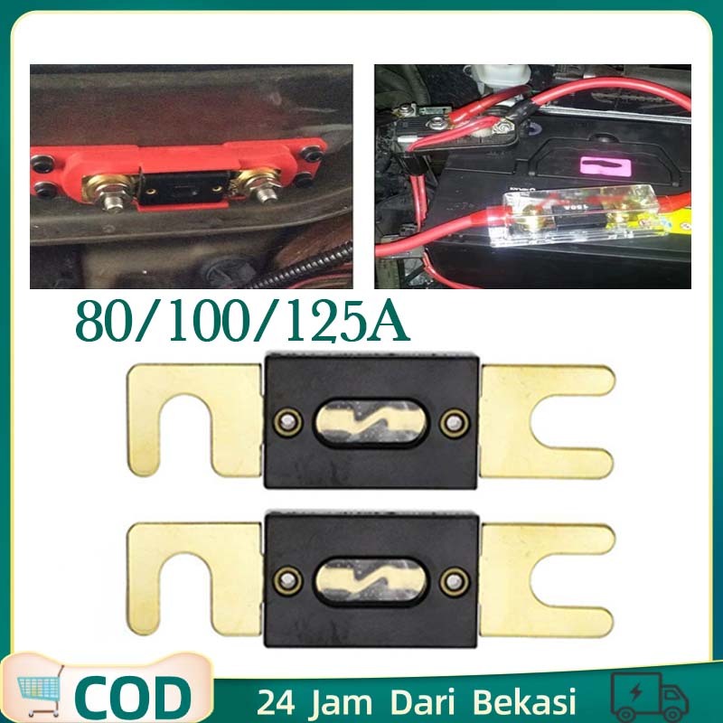 Fuse Anl 80/100/125a Sekring Audio Mobil Sekering Audio Mobil Sekring Fuse Anl Gold