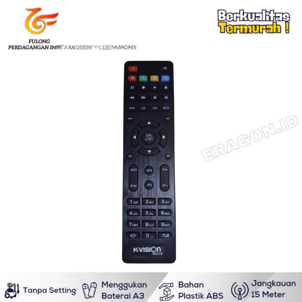 ERAGON Remote TV | Suitable For Parabola K-Vision Bromo C2000 K2000