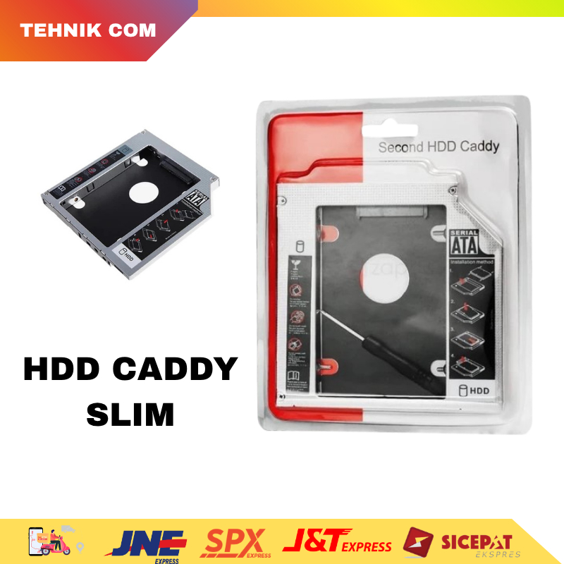 HDD Caddy Slim Case HDD/SSD Laptop