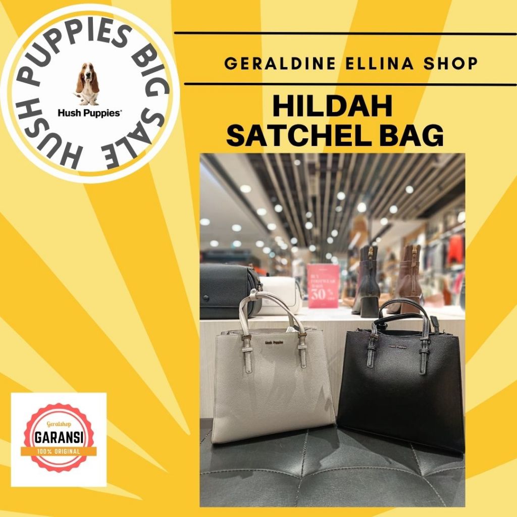 Tas satchel Wanita hush puppies ori seri  HILDAH hushpuppies SALE 