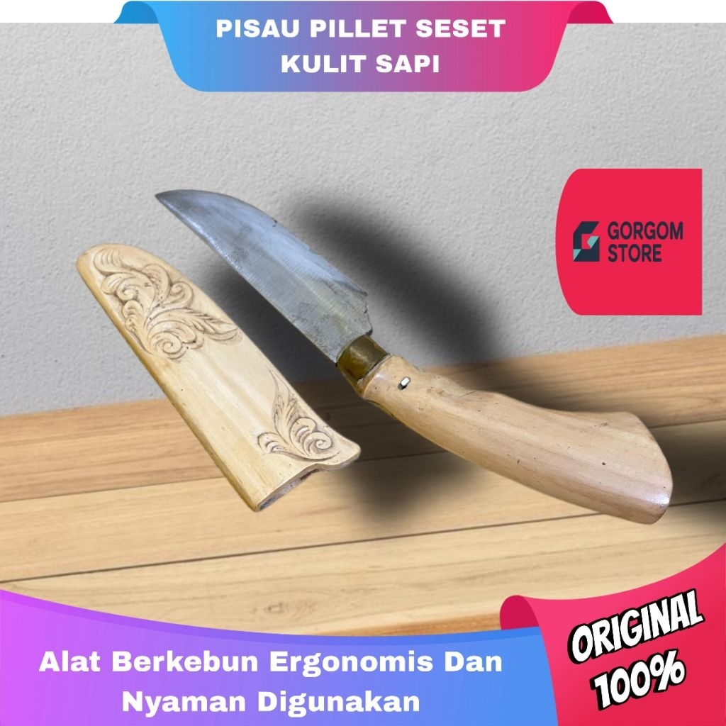 GORGOM PISAU Seset Kulit Hewan/Pisau Daging Serbaguna