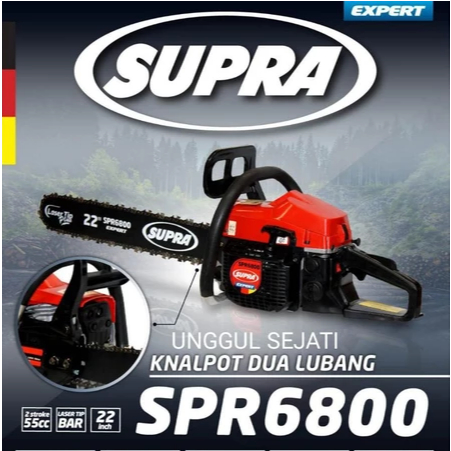 SUPRA Mesin Gergaji Listrik 22 Inch SPR6800 / SUPRA Chainsaw SPR6800