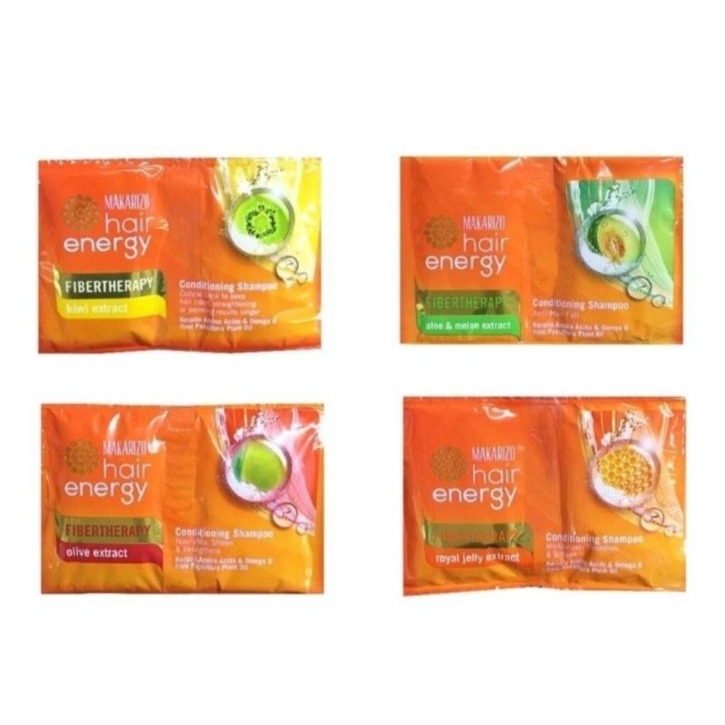 Makarizo Hair Energy Shampoo Sachet 1 Renteng Isi 12 pcs