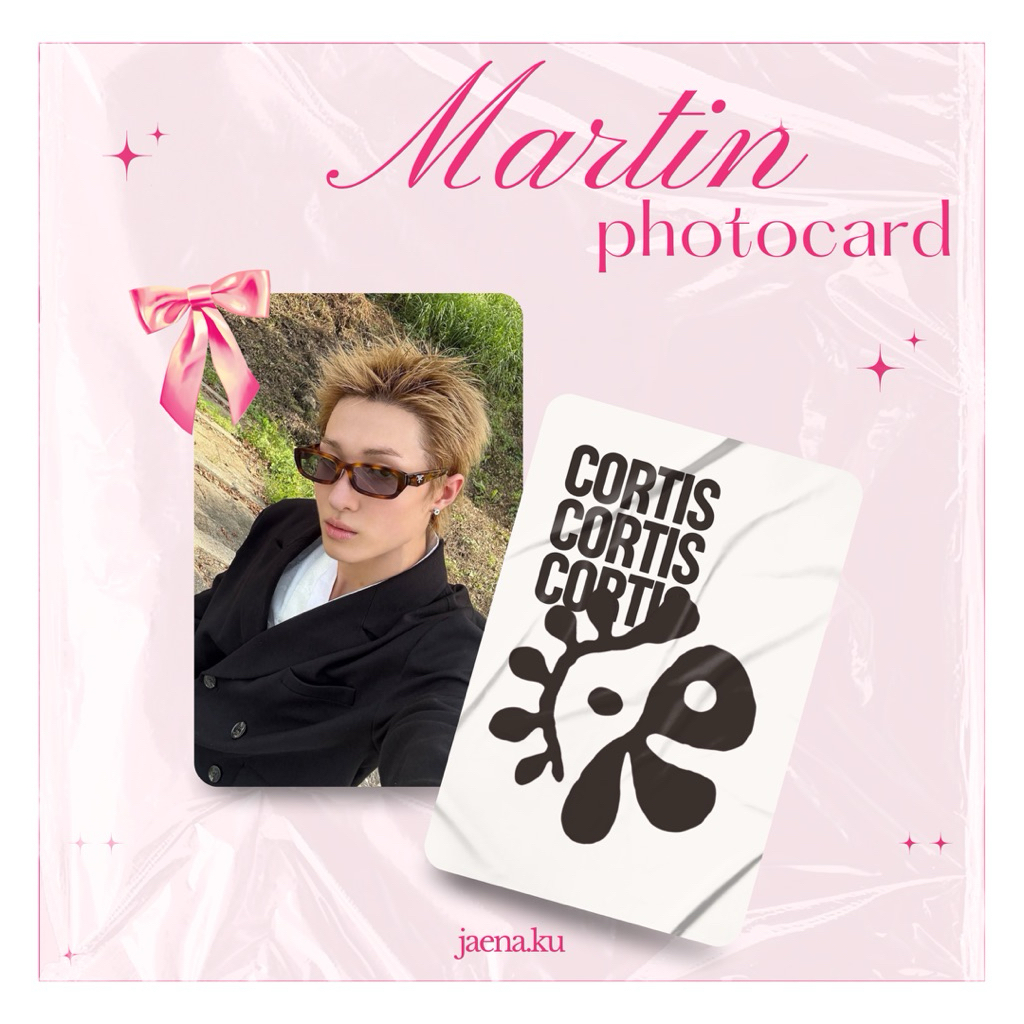 [CORTIS] PHOTOCARD SELCA MARTIN CORTIS KPOP JAENAKU
