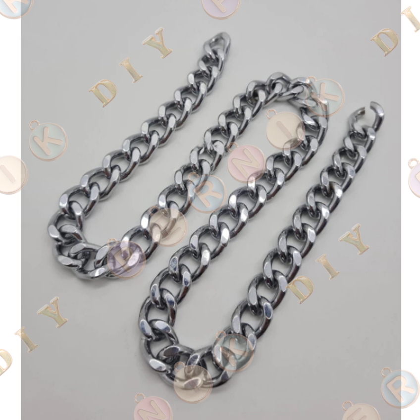 Asesoris Tas Rante Tas NEKEL CHROME - TEBAL PREMIUM R022 - Dompet Fashion Wanita (IMPORT)