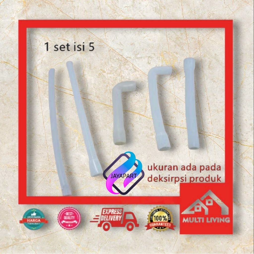 Selang Pipa Dispenser Karet Silikon Galon Air Set 5 pcs