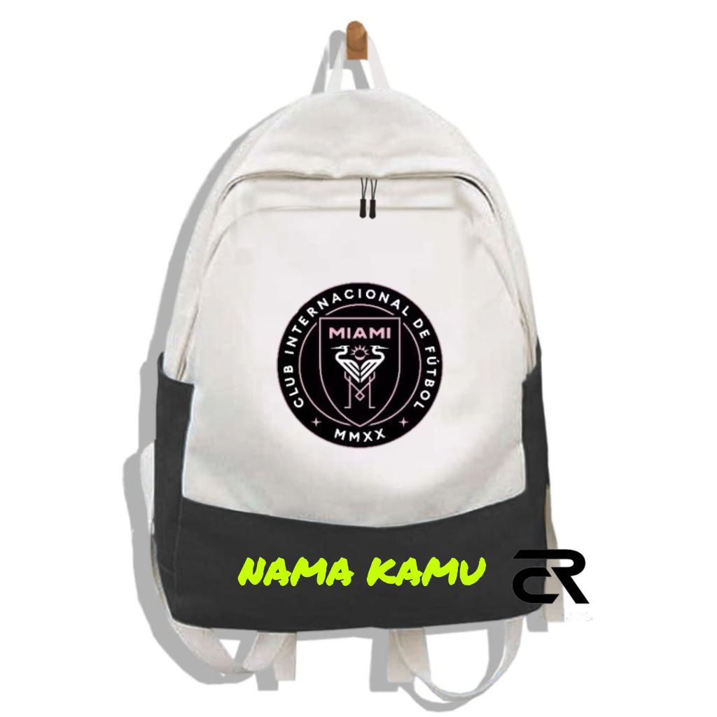 Tas Ransel Anak Sekolah TK SD Inter Miami Lionel Messi Unisex Tas Gendong Anak