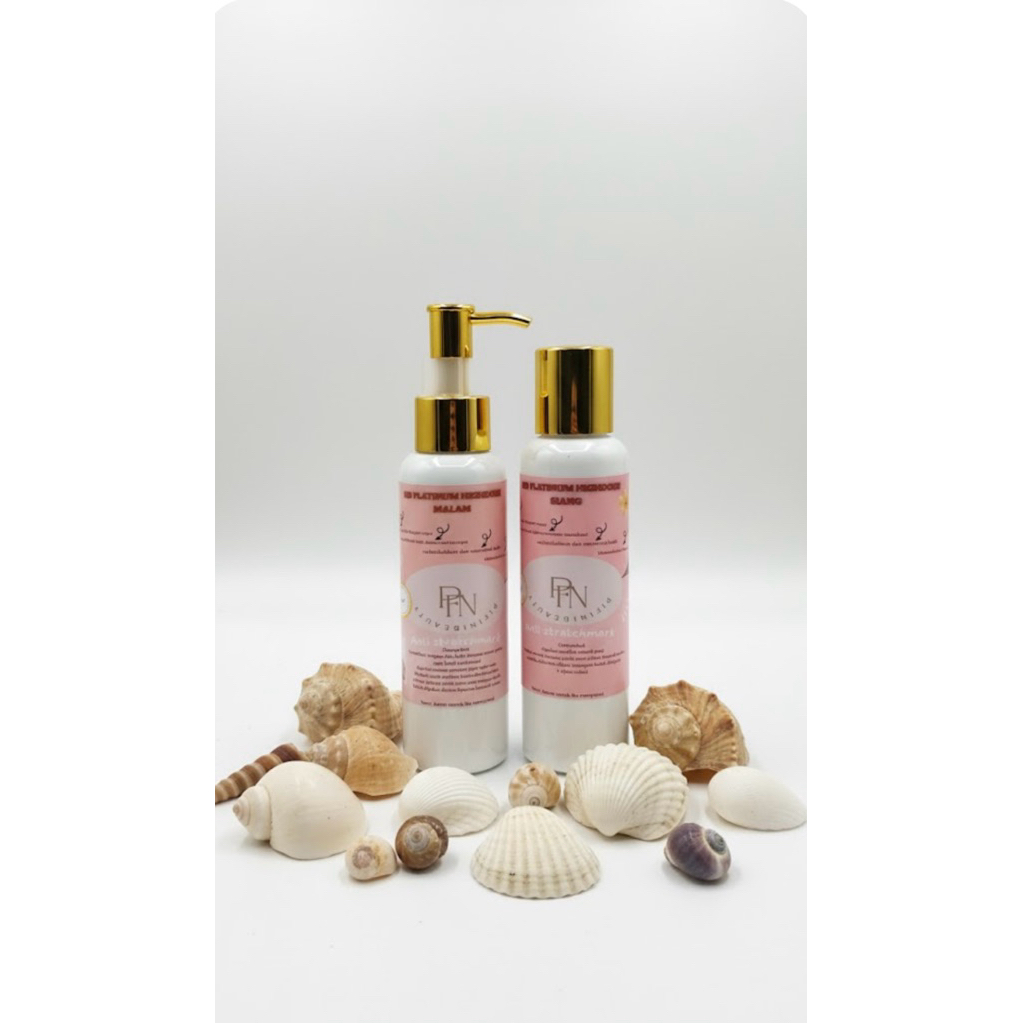 Hb siang malam platinum highdose pifini 10x lebih cerah khusus kulit susah putih anti stretch mark