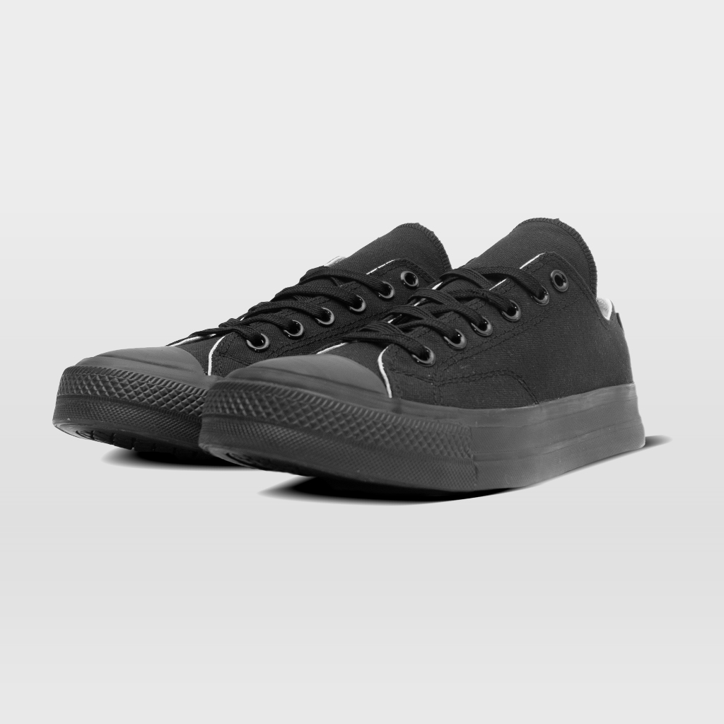 NOBRANDS FOOTWEAR - TPS LOW FULLBLACK - SEPATU SNEAKERS PRIA WANITA