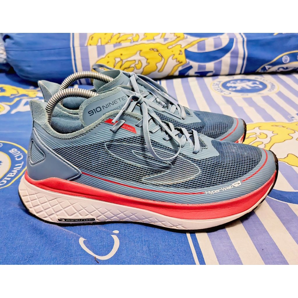 Sepatu Running 910 Nineten Kenzo Run Biru Merah Putih Second/Bekas/Pre Loved