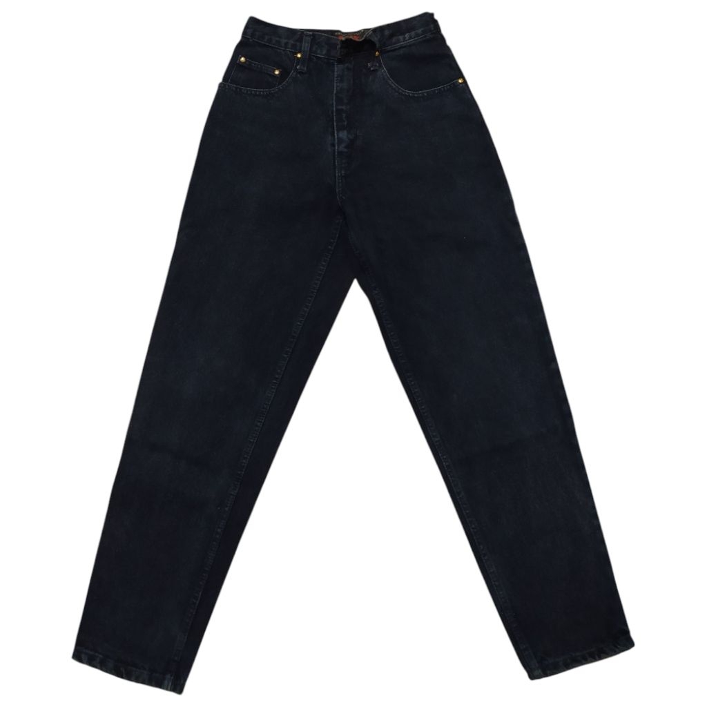 Celana Jeans Pria OUT Tapered Fit Dark Blue Denim Casual Second