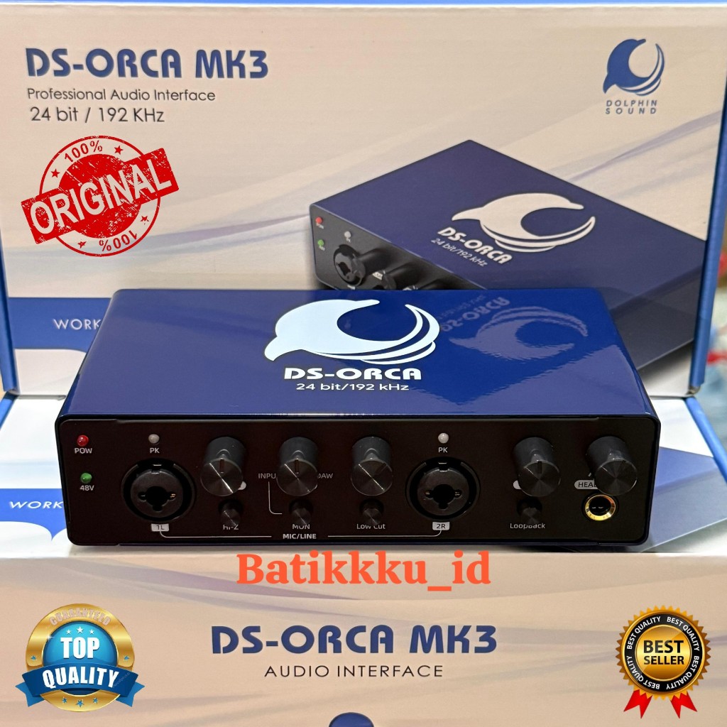 NEW DS ORCA MK3 MK 3 MK III ORIGINAL DOLPHIN SOUND AUDIO INTERFACE SOUNDCARD DS ORCA MK 2 MK2