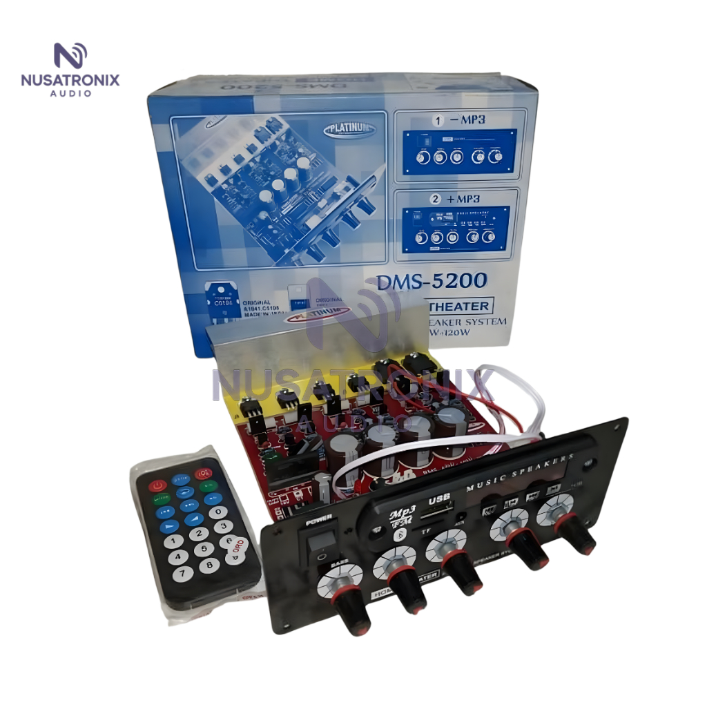 POWER SPEAKER AKTIF 2.1 MP3 BLUETOOTH – KIT HOME THEATER DMS-5200