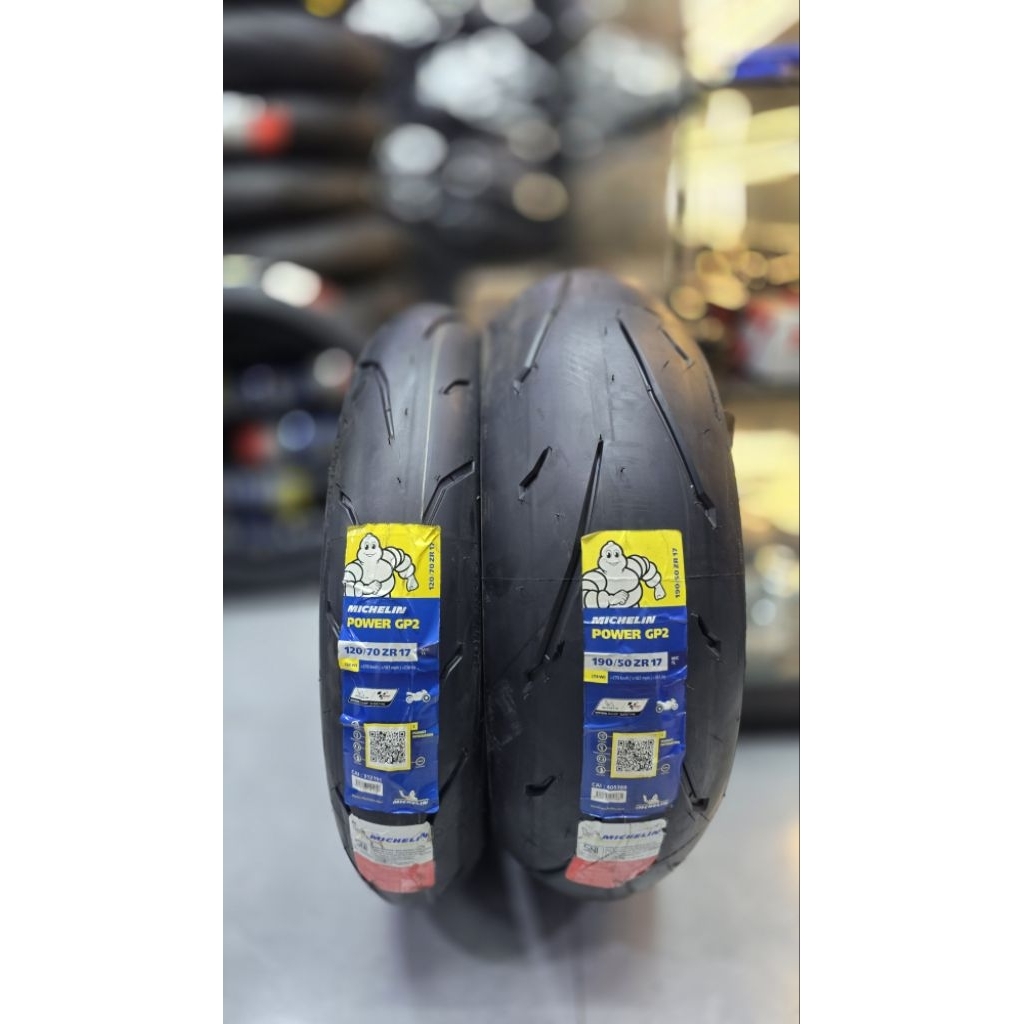 BAN MICHELIN POWER GP2 120 70 190 50 R17 IMPOR SPAIN BAN ZX25R Z900 Z800 CBR250RR ER6N ORIGINAL