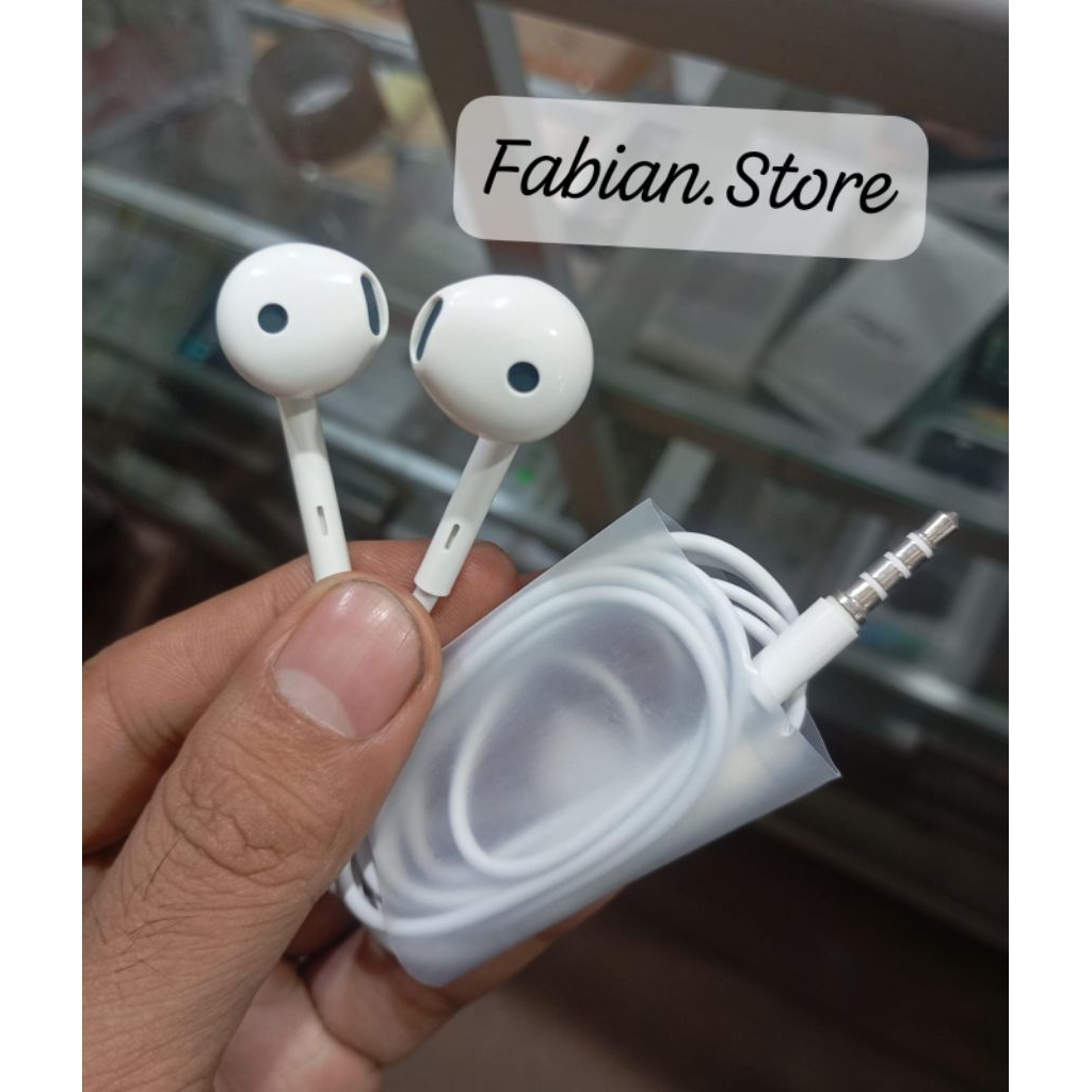 Headset Handsfree Oppo A12 / A31 Original erphone jack 3.5mm