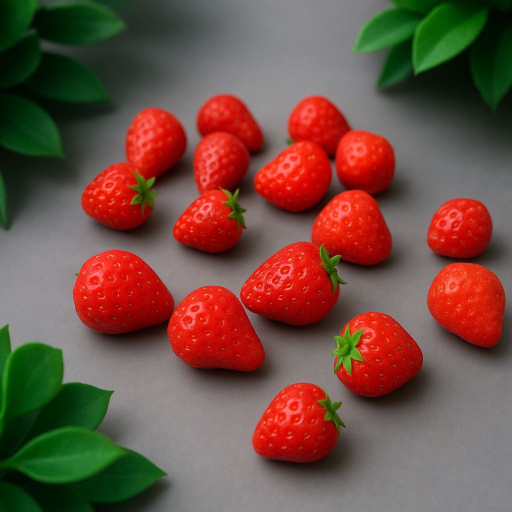 Replika buah stroberi/Stroberi imitasi/Buah stroberi palsu/Buah stroberi dekoratif/Buah stroberi tir