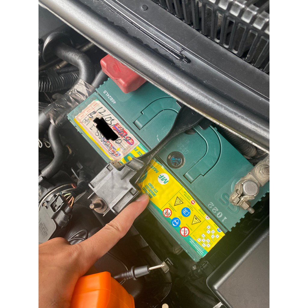 aki accu bekas copotan mobil yaris GS NS60LS original shop n drive