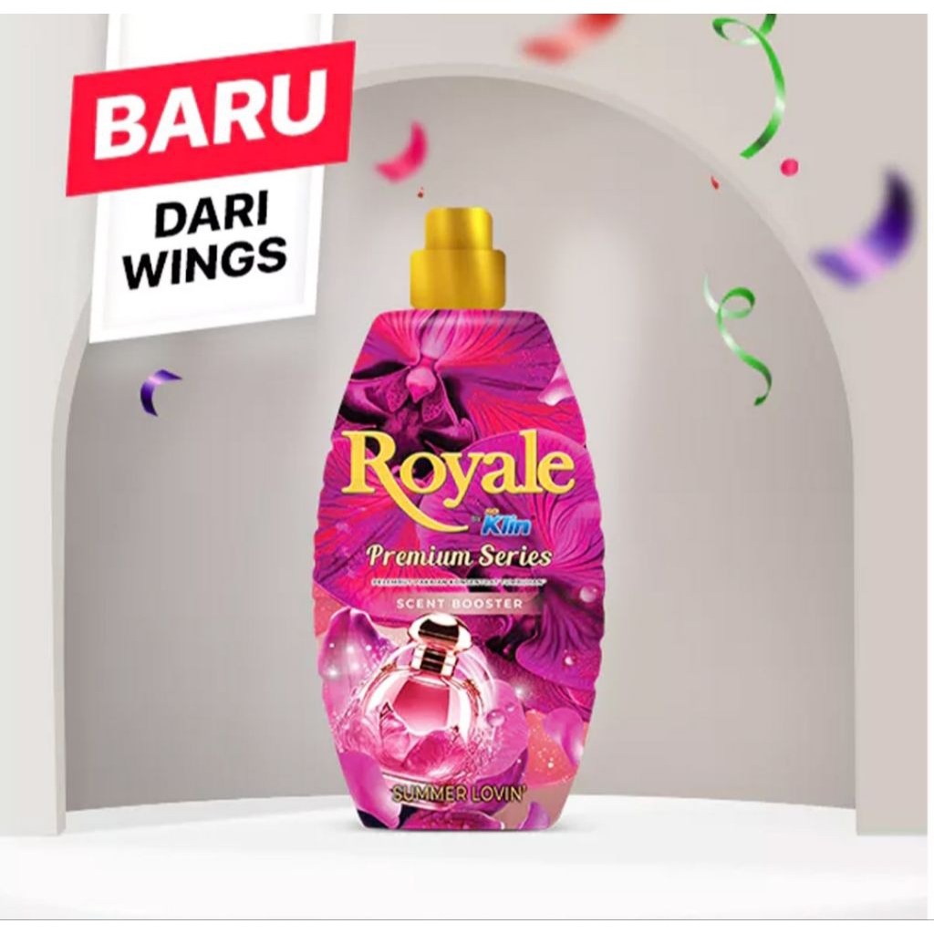 Royale by soklin pewangi dan pelembut pakaian botol 600ml