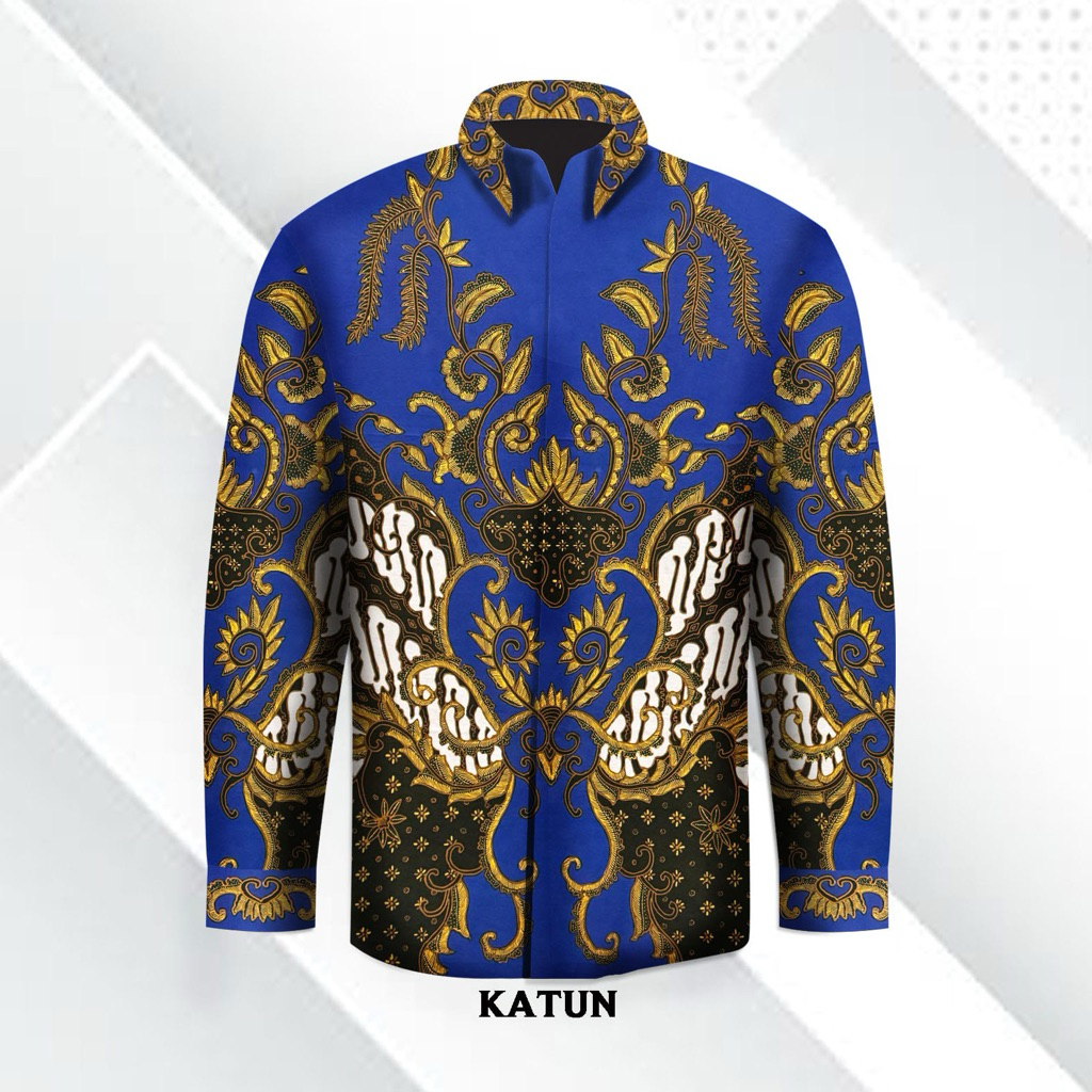 Kain batik tulis katun kemeja pria