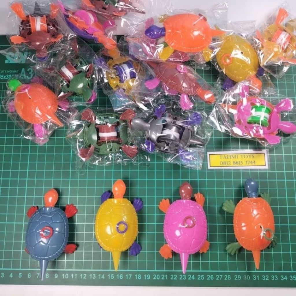20 pcs MAINAN KURA KURA TARIK SANKIE Kura2 warna kura-kura mainan kecil