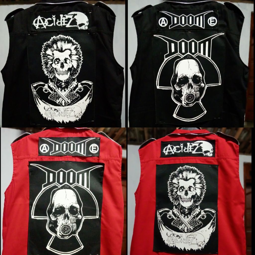 JAKET RAMONES//ROMPI PUNK/DRESS ROMPI//FULL SLETING + EMBLEM PUNGGUNG//AKSESORIES PUNK