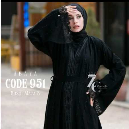 NEW ( ZEINA ABAYA ) black remaja by zainab collection