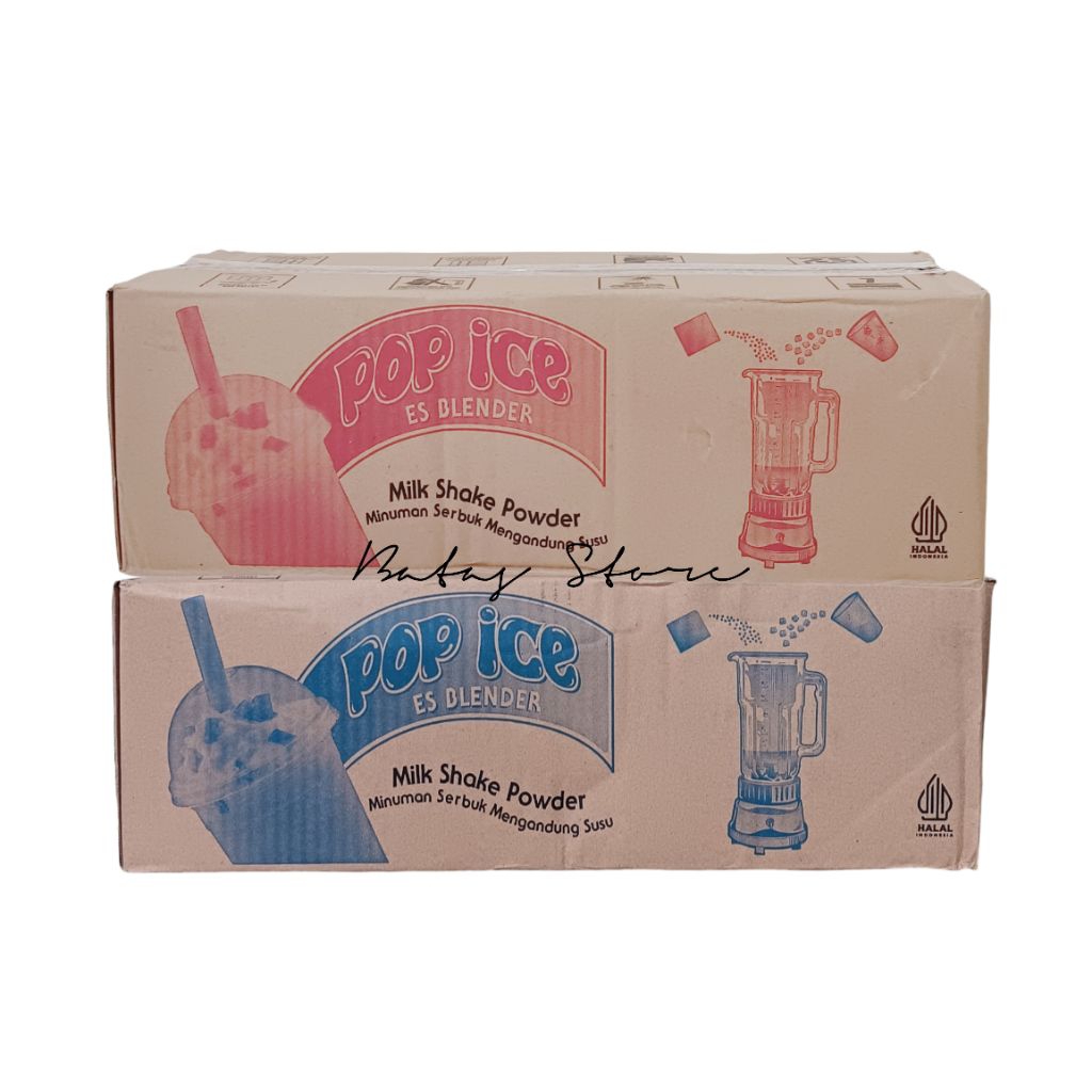 Pop Ice Varian Rasa – 1 Dus Isi 5 Bal × 50 Sachet (250 Sachet) | Minuman Serbu Es Segar untuk Jualan