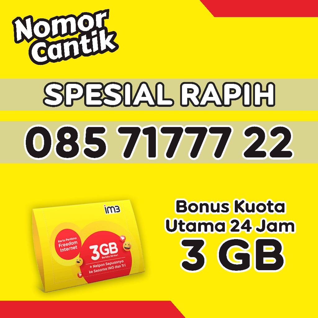 Nomor cantik indosat super cantik rapih 111 Edisi Terbaru