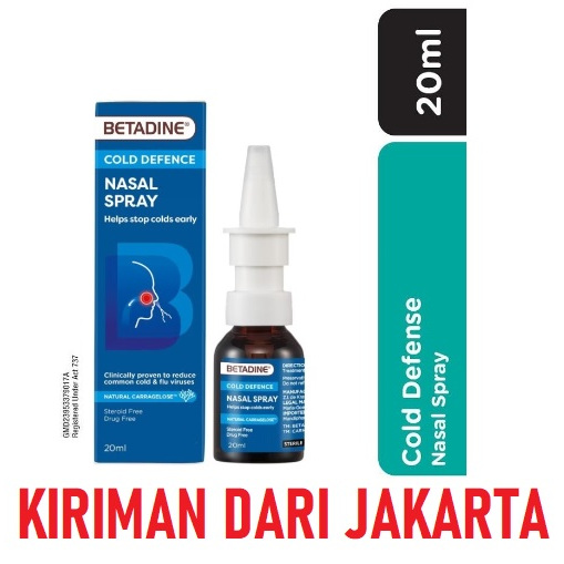 MALAYSIA Betadine Cold Defence Nasal Spray Adult Dewasa Anak Kids 20ml Betadine Nasal