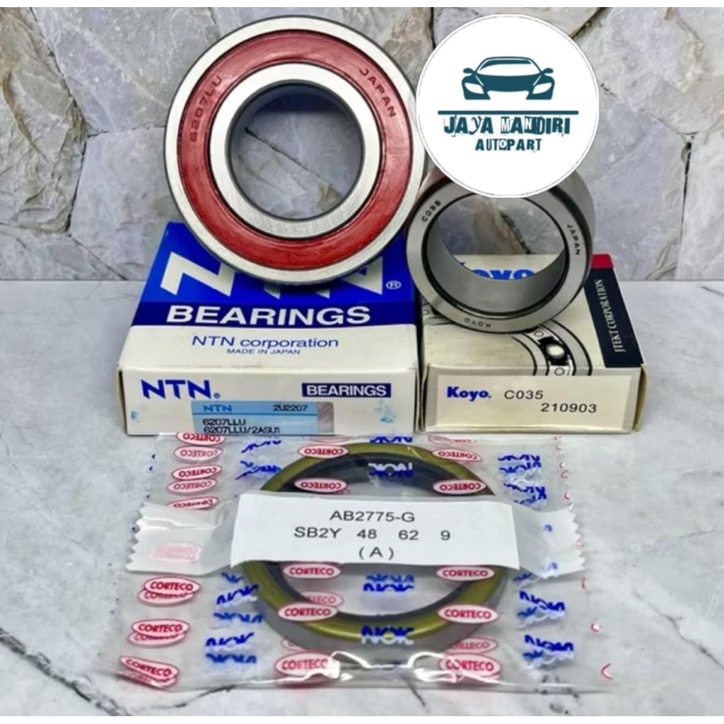 BEARING SET RODA BELAKANG SUZUKI CARRY BEARING NTN+CONES+SEAL