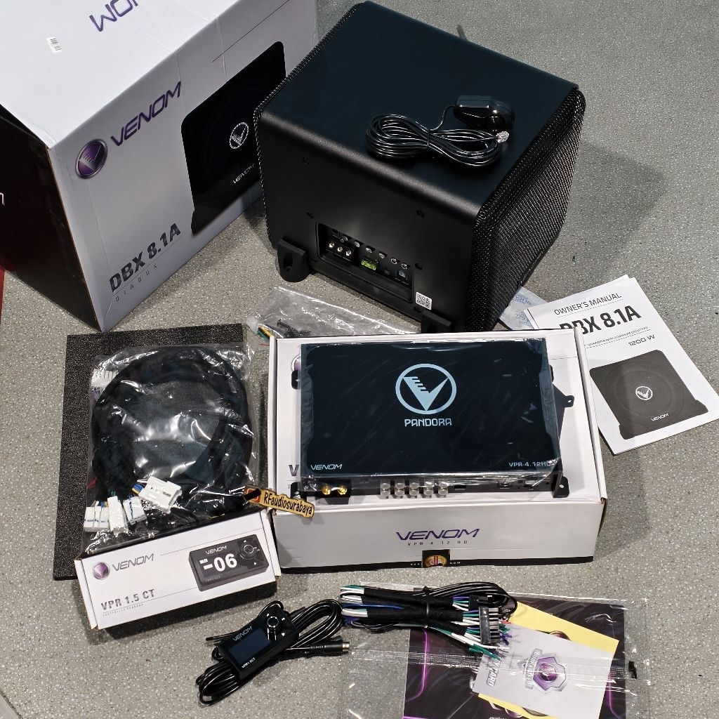 Venom pandora VPR 4.12 HD DSP VENOM VPR-4.12 HD Car audio venom 4.12HD Bluetooth + subwoofer AKTIF v