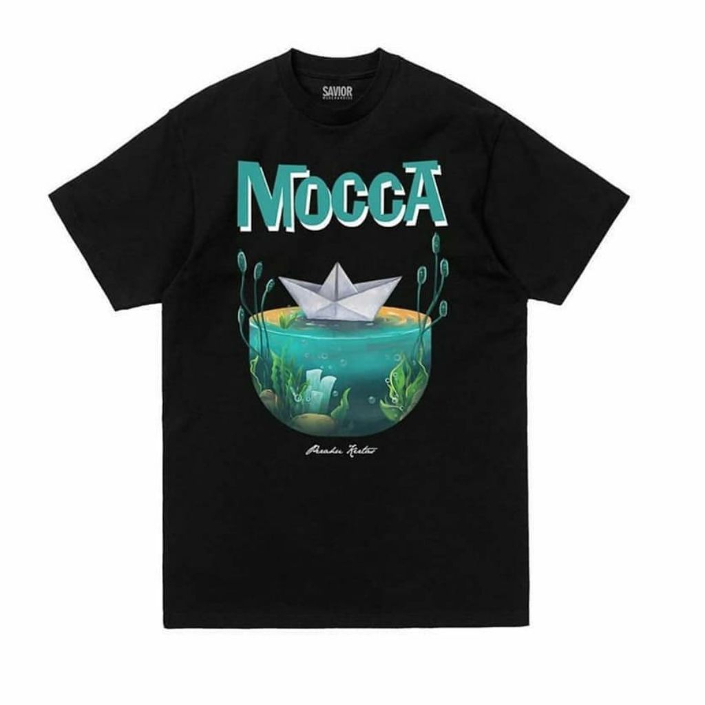 T-shirt Mocca - Perahu kertas Cotton Combed 24s Tebal
