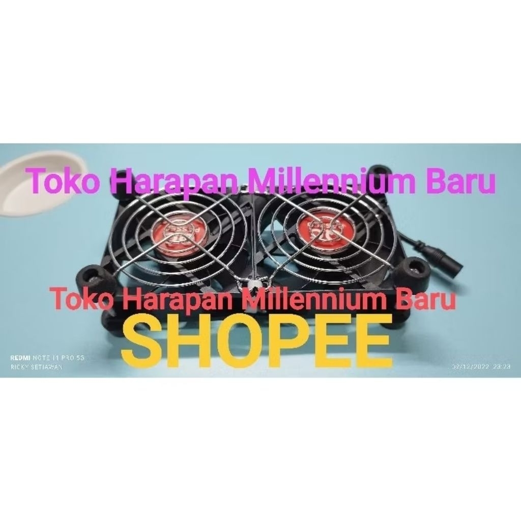 Kipas STB router modem tv box 9 cm 12v dc kipas pendingin